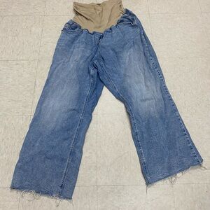 Motherhood Blue Wide Leg Maternity Jeans